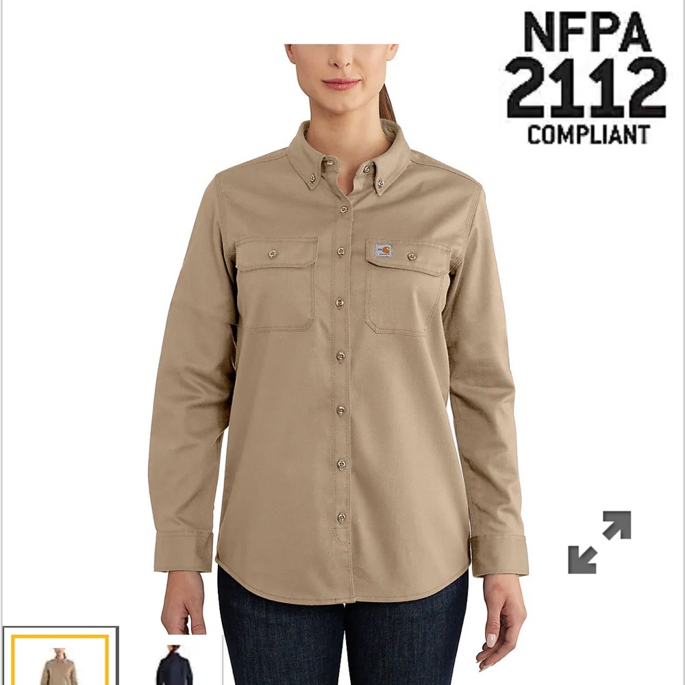 Carhartt WOMEN'S FLAME-RESISTANT RUGGED FLEX® TWILL SHIRT
